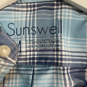 Sunswell men’s shirt.  Quick dry UPF 30+